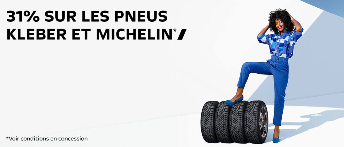 31% sur les pneus Kleber et Michelin - Opel Dallois Vichy Distribution